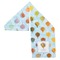 Watercolor Hot Air Balloons Sports Towel Folded - Both Sides Showing