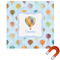 Watercolor Hot Air Balloons Square Car Magnet - 10" (Personalized)