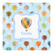 Watercolor Hot Air Balloons Square Decal