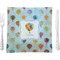 Watercolor Hot Air Balloons 9.5" Glass Square Lunch / Dinner Plate- Single or Set of 4 (Personalized)
