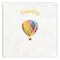 Watercolor Hot Air Balloons Paper Dinner Napkin - Front View