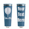 Watercolor Hot Air Balloons Steel Blue RTIC Everyday Tumbler - 28 oz. - Front and Back