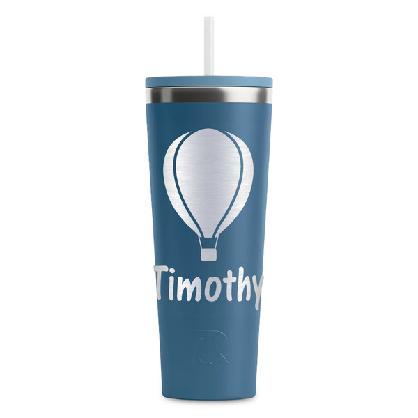 Custom Watercolor Hot Air Balloons RTIC Everyday Tumbler with Straw - 28oz (Personalized)