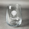 Watercolor Hot Air Balloons Stemless Wine Glass - Engraved (Personalized)