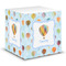 Watercolor Hot Air Balloons Sticky Note Cube (Personalized)