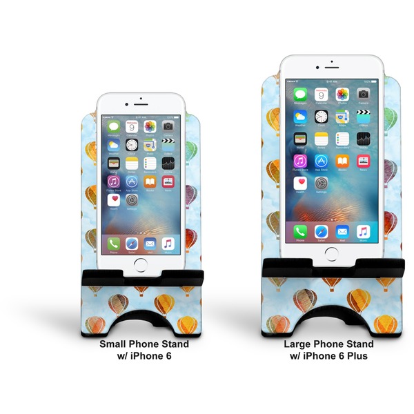 Watercolor Hot Air Balloons Stylized Phone Stand - Comparison