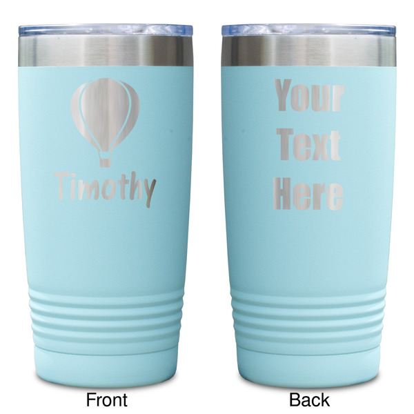 Watercolor Hot Air Balloons Teal Polar Camel Tumbler - 20oz -Double Sided - Approval