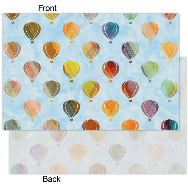 Watercolor Hot Air Balloons Tissue Paper - Heavyweight - XL - Front & Back