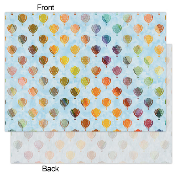Watercolor Hot Air Balloons Tissue Paper - Lightweight - Large - Front & Back
