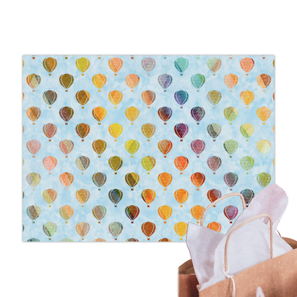 Watercolor Hot Air Balloons Tissue Paper Sheets - Main