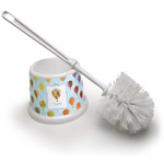 Watercolor Hot Air Balloons Toilet Brush (Personalized)