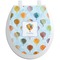 Watercolor Hot Air Balloons Toilet Seat Decal (Personalized)