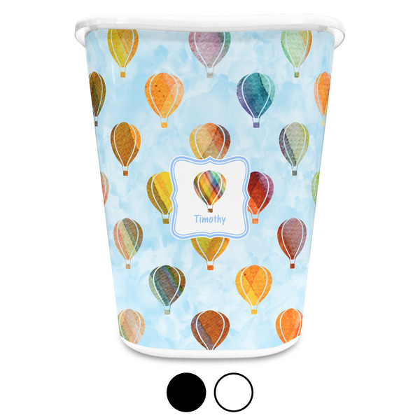 Watercolor Hot Air Balloons Trash Can Aggregate