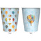 Watercolor Hot Air Balloons Trash Can White - Front and Back - Apvl