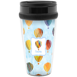 Watercolor Hot Air Balloons Acrylic Travel Mug without Handle (Personalized)