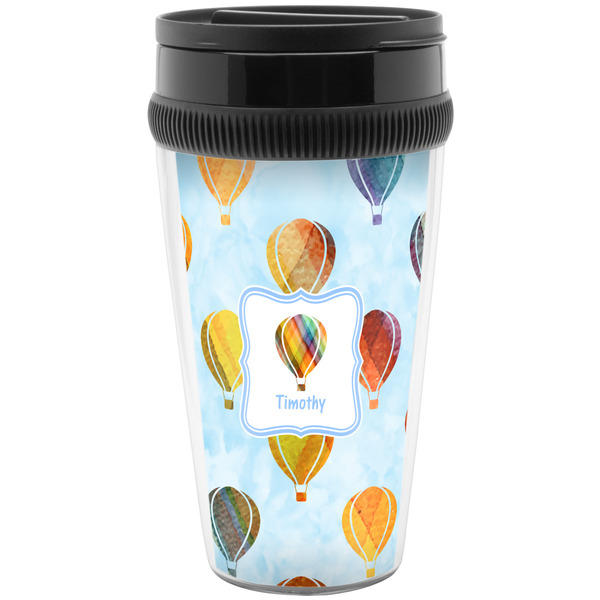 Custom Watercolor Hot Air Balloons Acrylic Travel Mug without Handle (Personalized)