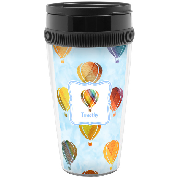Custom Watercolor Hot Air Balloons Acrylic Travel Mug without Handle (Personalized)