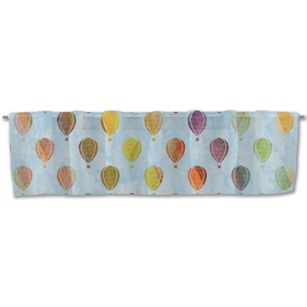 Watercolor Hot Air Balloons Valance - Front