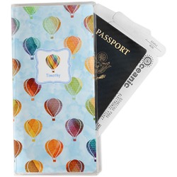Watercolor Hot Air Balloons Travel Document Holder
