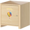 Watercolor Hot Air Balloons Wall Graphic on Wooden Cabinet