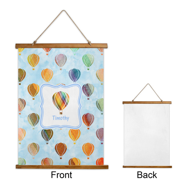 Watercolor Hot Air Balloons Wall Hanging Tapestry - Portrait - APPROVAL