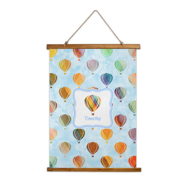 Custom Watercolor Hot Air Balloons Wall Hanging Tapestry (Personalized)