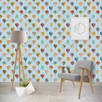Watercolor Hot Air Balloons Wallpaper & Surface Covering (Water Activated - Removable)