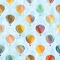 Watercolor Hot Air Balloons Wallpaper Square