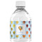 Watercolor Hot Air Balloons Water Bottle Label - Single Front