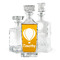 Watercolor Hot Air Balloons Whiskey Decanter (Personalized)