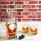 Watercolor Hot Air Balloons Whiskey Decanters - 30oz Square - LIFESTYLE