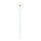 Watercolor Hot Air Balloons White Plastic 5.5" Stir Stick - Round - Single Stick
