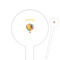 Watercolor Hot Air Balloons Round Plastic Food Picks (Personalized)