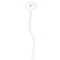 Watercolor Hot Air Balloons White Plastic 7" Stir Stick - Oval - Single Stick