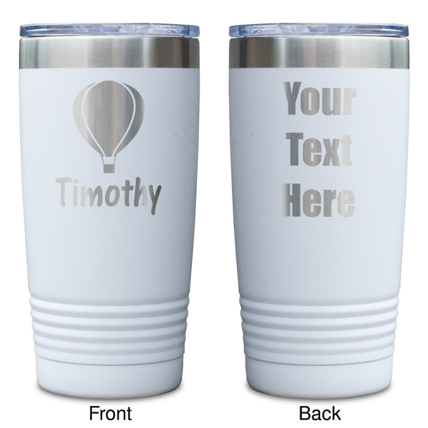 Watercolor Hot Air Balloons White Polar Camel Tumbler - 20oz - Double Sided - Approval