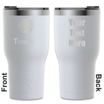 Watercolor Hot Air Balloons RTIC Tumbler - White - Engraved Front & Back (Personalized)