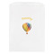 Watercolor Hot Air Balloons White Treat Bag - Front View