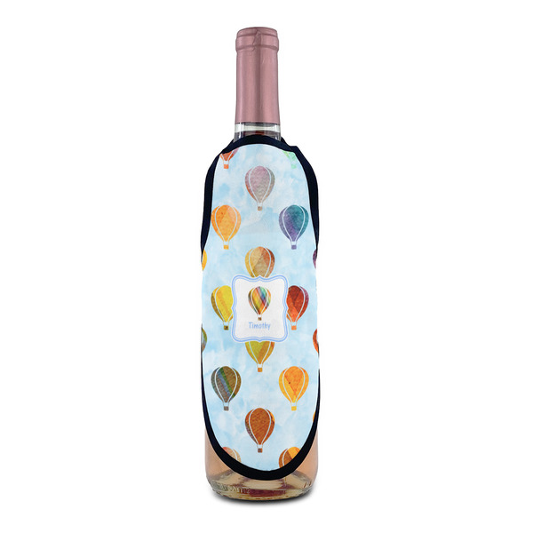 Watercolor Hot Air Balloons Wine Bottle Apron - IN CONTEXT