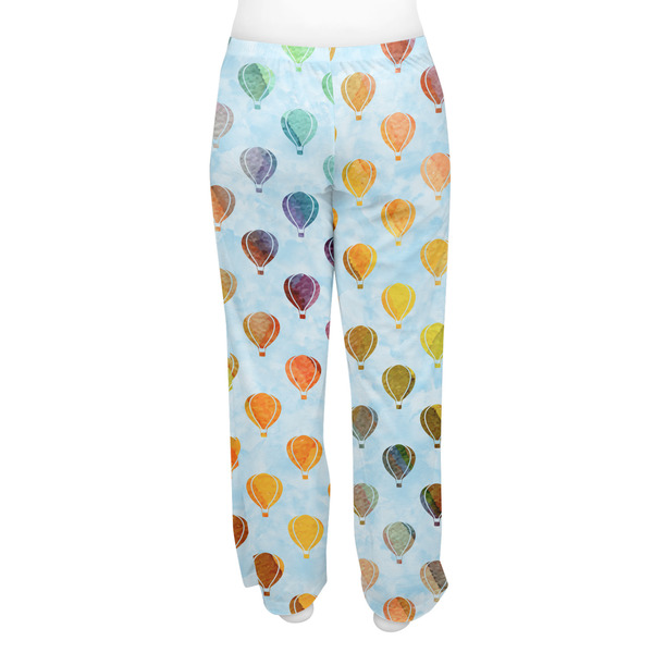 Watercolor Hot Air Balloons Women's Pj on model - Back