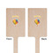 Watercolor Hot Air Balloons Wooden 6.25" Stir Stick - Rectangular - Double Sided - Front & Back
