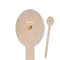 Watercolor Hot Air Balloons Wooden Food Pick - Oval - Closeup