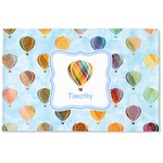 Watercolor Hot Air Balloons Woven Mat (Personalized)