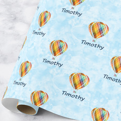 Watercolor Hot Air Balloons Wrapping Paper Roll - Large (Personalized)