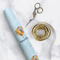 Watercolor Hot Air Balloons Wrapping Paper Roll - Matte - In Context