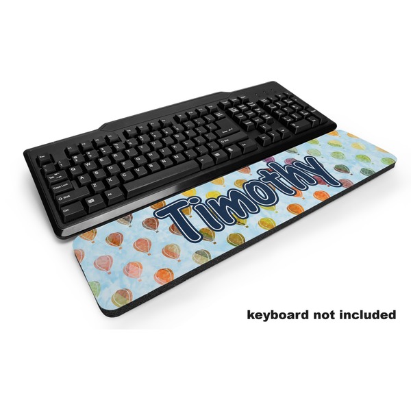 Custom Watercolor Hot Air Balloons Keyboard Wrist Rest (Personalized)