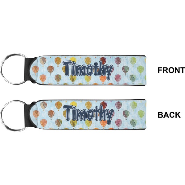 Watercolor Hot Air Balloons Wristlet (Front + Back)