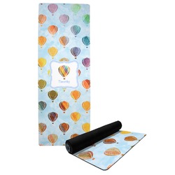 Watercolor Hot Air Balloons Yoga Mat (Personalized)