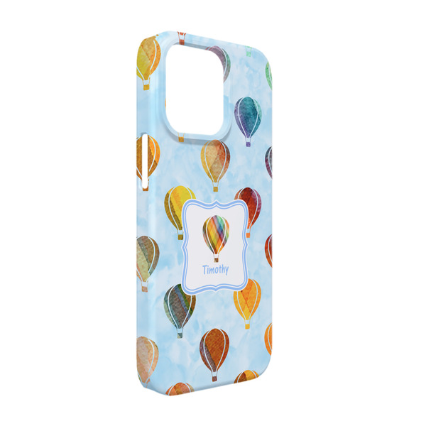Custom Watercolor Hot Air Balloons iPhone Case - Plastic - iPhone 13 (Personalized)