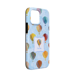 Watercolor Hot Air Balloons iPhone Case - Rubber Lined - iPhone 13 Mini (Personalized)