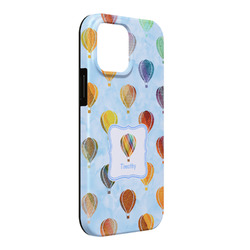 Watercolor Hot Air Balloons iPhone Case - Rubber Lined - iPhone 13 Pro Max (Personalized)